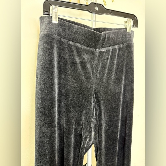 Talbots 2 piece charcoal Gray velour lounge set athleisure small EUC - Picture 3 of 6